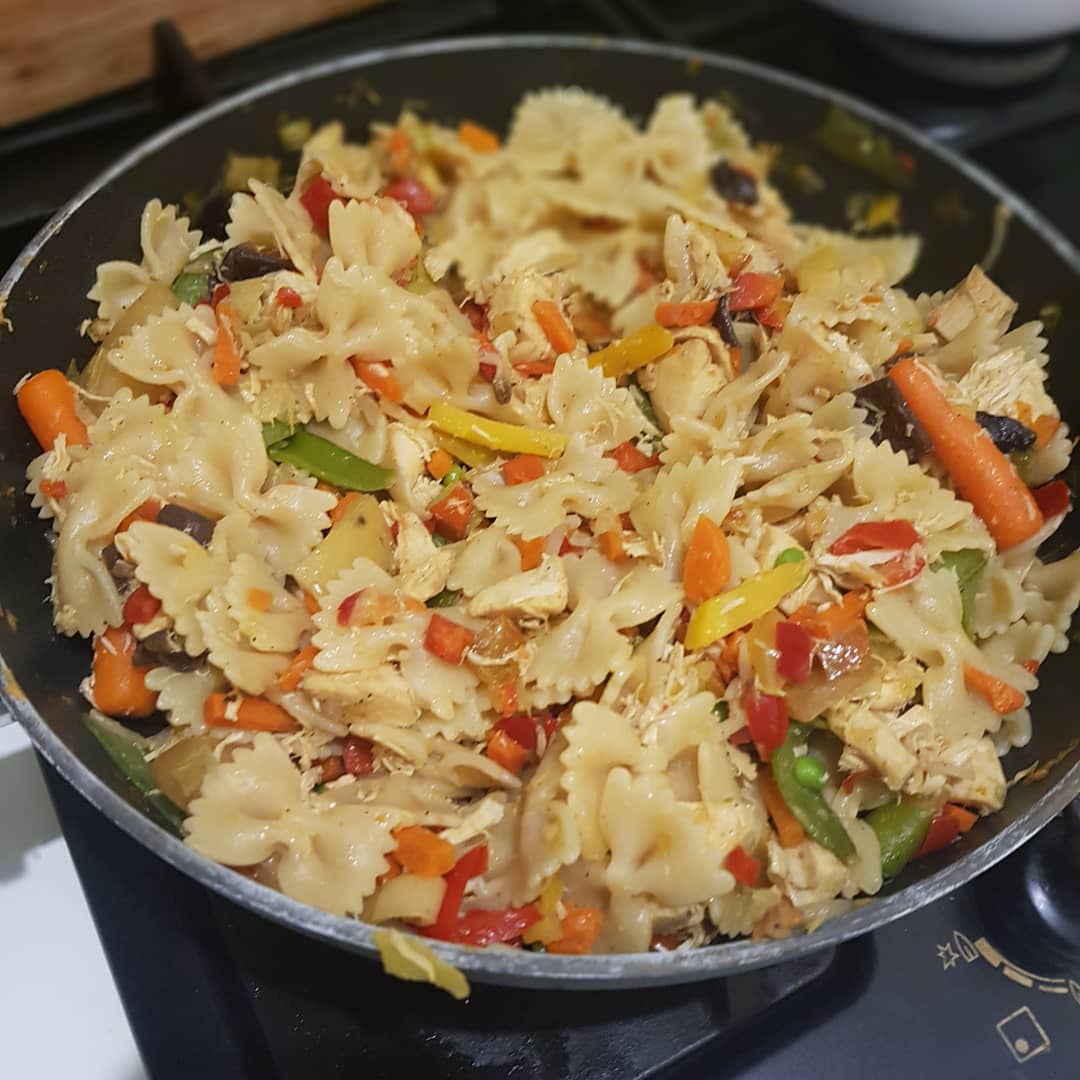 Quick cooking night with lots of 'thai' veggies from a